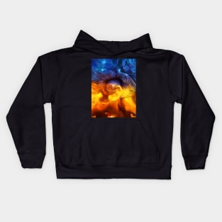 Your hair is the universe Kids Hoodie